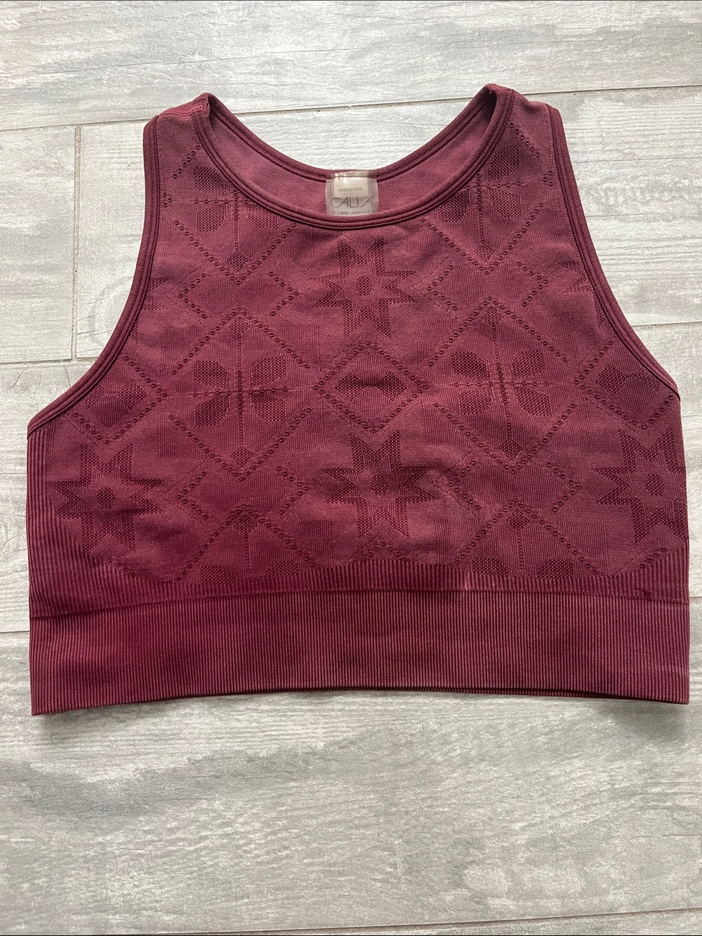 Calia Burgundy Crop Tank